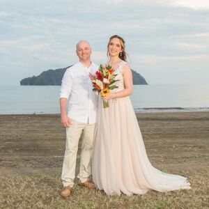 Elegant Champagne Wedding Dress